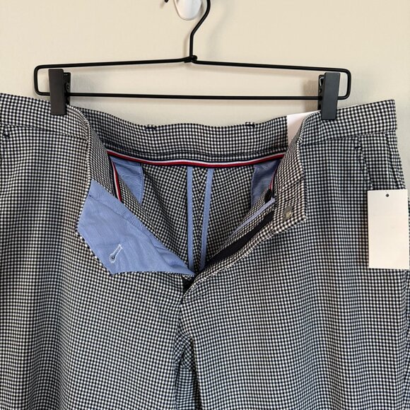 Tommy Hilfiger Flex Stretch Men's Slim-Fit Pants Blue/White Checkered 36W X 30L - Picture 6 of 15